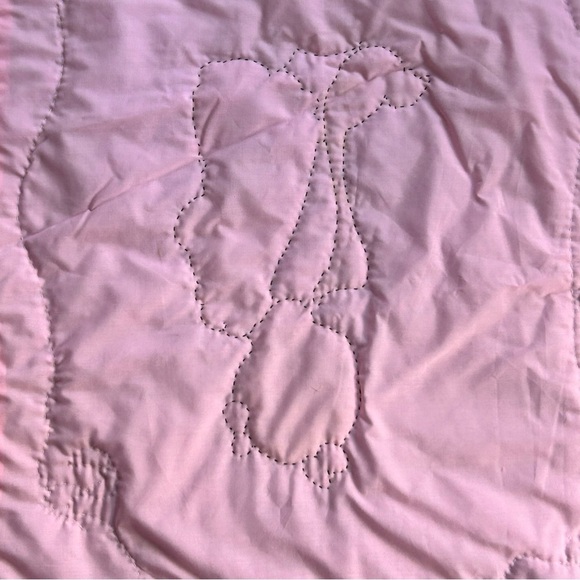 Precious Moments Hand Sewn Vintage Baby Quilt or Wall Hanging - Picture 10 of 16